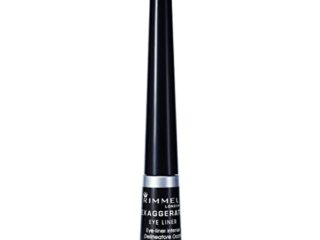 Rimmel London Exaggerate Automatic Eyeliner Waterproof - Delineador de Ojos Retráctil, Tono 001 Negro (Black), 2.5 ml