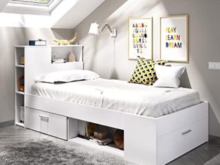 Rimobel Lanka Cama Nido, Melamina, Blanco, 90 x 190 cm