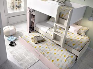 Rimobel TOM Litera, Melamina, R.Gris/Rosa, Doble