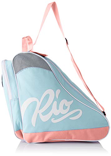 Rio Roller Script Skate Bag, Bolsa de Tela y de Playa Unisex Adulto, Multicolor (Teal/Coral), 24x15x45 cm (W x H x L)