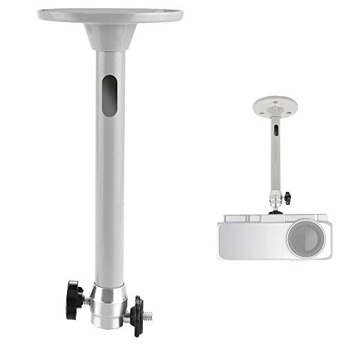 RMENOOR Soporte de Techo para Proyector, Soporte Proyector Pared, Rotación de 360 ° y 90 ° Inclinable, Soporta hasta 5Kg, para Mini Proyector/Cámara Digital/Videocámara/Cámaras DVR / 35 mm SLR