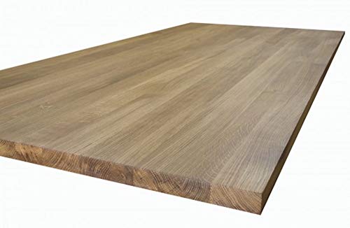 Roble sólido completo Stave/discontinuo bloque de madera encimeras de cocina de madera encimeras de mesa 20/40 mm x 650/670/1000/1200 mm x 1000-2400 mm (4x65x240 cm continuas staves)