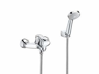 Roca A5A0125C02 Mezclador Monomando Baño-Ducha, Coleccion Victoria, Cromado