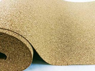 Rollo de corcho de 4 mm de grosor, 5 m² (5 x 1 m), base aislante, suelos de parqué, laminados y moquetas, con aislamiento térmico, aumenta la comodidad al caminar.
