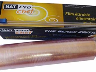 Rollo profesional de film transparente con cortador de cremallera - 30 cm x 300 m