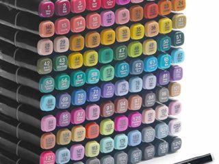 Rotuladores alcohol copic Marcadores permanente 100 colores marcadores artísticos, bolígrafo profesional de doble punta, permanente para adultos y niños, marcadores de bocetos a base de alcohol