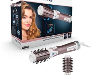 Rowenta Cepillo Brush Activ Premium Care CF9540 - Cepillo de Aire movimiento giratorio automático, dos controles de rotación, secado simultáneo, doble emisor de iones, dos ajustes de velocidad, Rosa