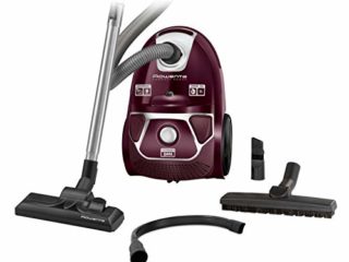 Rowenta Compact Power Morado RO3969, Aspirador trineo con bolsa de alta filtración y filtro permanente gran eficiencia, depósito de 3 L, cable de 6.2 m, accesorios de coche para más versatilidad