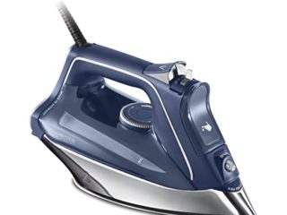 Rowenta Pro Master DW8215 - Plancha de vapor 2800 W, golpe de vapor de 200 g/min y vapor continuo de 40g/min, Suela Microsteam 400 HD Profile, Modo Eco y sistema antical integrado, Color Azul
