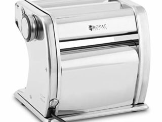 Royal Catering Máquina Para Pasta Aparato Eléctrica RC-PM180D (Entrada para la masa: 17,5 cm, Ancho de la pasta: 1,5/6,6 mm, Grosor de 0,5 a 3 mm)