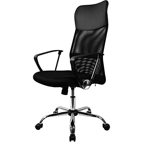 RR TLV-MC002 Silla de Oficina Giratoria Escritorio de Tela de Malla Sillon Ruedas Despacho, Universal