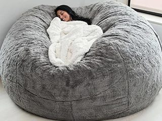 RTYHN Silla Puf Ultra Suave, Sofá Puf Pequeño Lavable, Funda para Sillas Puf, para Dormitorio, Habitación de Niños (sin Relleno)
