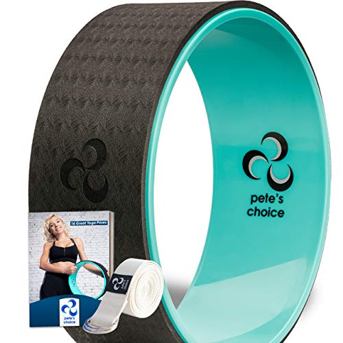 Rueda de Yoga Dharma – Incluye eBook y Correa de Yoga I Accesorio de Yoga de Gran Comodidad y Durabilidad I Rueda de Equilibrio para Mayor Flexibilidad y Precisión