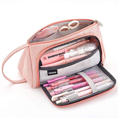 RUICHUANGS Estuche Escolar Grandes, Cartucheras Escolares, Algodón y Lino Lápiz, estuches mascarillas, Bolsa de Almacenamiento,24CM