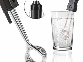 RUNGAO - Calentador de Inmersión de Coche Portátil (12 V, para Té, café, Agua y Calefacción Eléctrica)