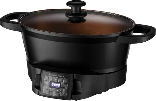 Russell Hobbs Good To Go Multi Cooker - 8 Funciones, Acero Inoxidable, 6,5l, Digital, 1000 W, Negro - 28270-56