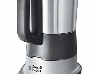 Russell Hobbs Robot de Cocina 2 en 1 - 8 Programas, Batidora de Vaso y Máquina para Hacer Sopas, 1200W, Acero Inoxidable, Plata - 21480-56