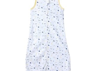 Saco de dormir de verano para bebé, de algodón, 0,5 tog, 90 cm (12-24 meses), diseño de elefante y jirafa