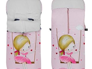 Saco POLAR de Invierno de Silla de Paseo - (Universal) - Color: Rosa - OFERTA Black Friday