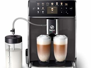 Saeco GranAroma máquina de café totalmente automática (14 especialidades de café, 4 perfiles de usuario, pantalla TFT en color) Gris, SM6580/10