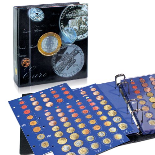 Safe 7817 Álbum de Monedas álbum de colección de Monedas - almacenar Monedas de Euro - tu álbum de colección de Monedas de Euro 1 céntimo a 2 Euros