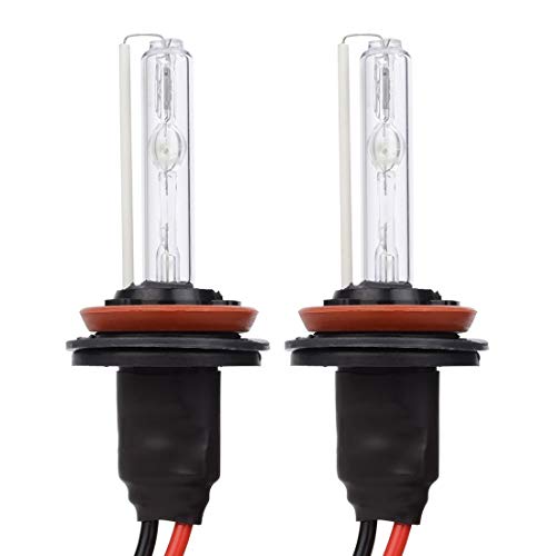 Safego AC 55W H11 Xenón 6000K HID Luz de Xenon Headlight Lámpara de H11 Bombilla de Repuesto HID H8 H9 55W Bombillas de Coche Faros de Xenon Luces Auto Lamparas Coche Luz de Color Blanco