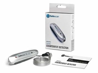 Safescan 35 - Detector de billetes falsos portátil. Verifica las características magnéticas, hilo metálico y UV
