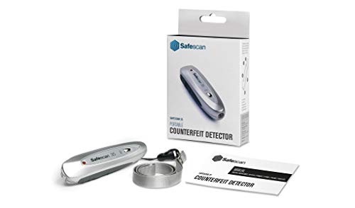 Safescan 35 - Detector de billetes falsos portátil. Verifica las características magnéticas, hilo metálico y UV