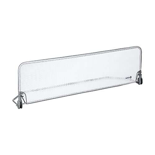 Safety 1st Barrera Cama niño longitud 150 cm, Barandilla cama niños, seguridad anticaídas infantil abatible, duradera y fácil de instalar, 150 x 41 cm, Blanco
