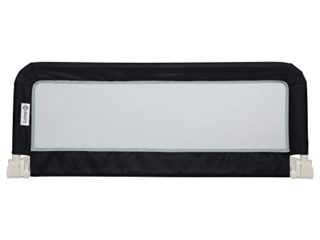 Safety 1st Barrera de cama portatil y extensible hasta 106 cm, Barandilla cama plegable, seguridad anticaídas niños, color negro