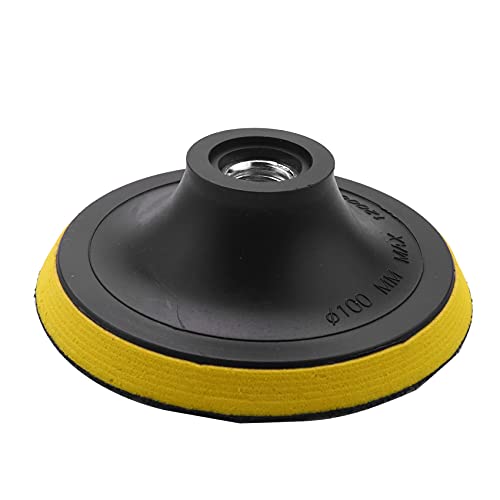 Sahkgye Polishing Almohadilla de Respaldo Almohadilla de Lijado Almohadillas M14 Para Máquina Pulidora Nuevo Diámetro de Rosca K1: 100 Mm
