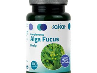Sakai –Alga Fucus – Fuente Natural de Yodo- El complemento para el control de tu figura- Acelera el metabolismo, aumenta la quema de calorías, sacia el apetito – Protector y antibacteriano - Iodine