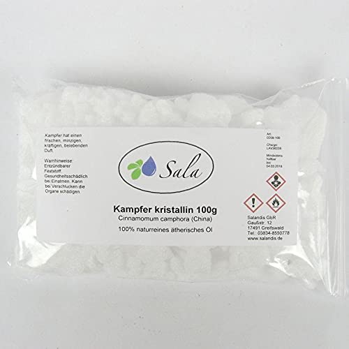 SALA Cristales de alcanfor natural, 100 g