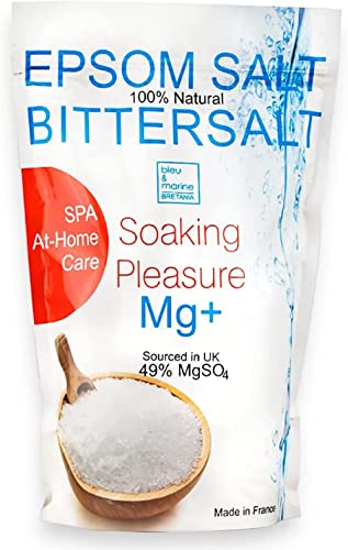 Sales Epsom Puras - Magnesio Natural 1000 g ● Eliminar las toxinas y metales pesados ● Reducir el estrés ● Anti inflamación ● Exfoliante Facial y Corporal 100% Natural ● Artritis ● Alivia las irritaciones Sulfato de Magnesio Químicamente Puro Grado Alimentar Multiusos
