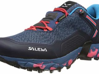 Salewa WS Speed Beat Gore-TEX Zapatillas de trail running, Patriot Blue/Fluo Coral, 38 EU