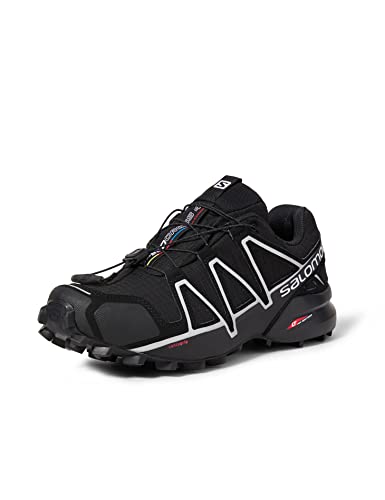 Salomon Speedcross 4 GTX, Zapatillas Hombre, Black/Black/Silver Metallic X, 43 1/3 EU