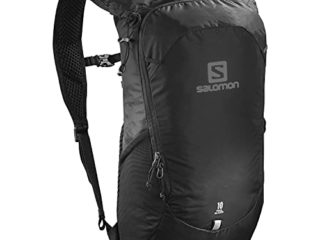Salomon Trailblazer 10 Mochila para Trekking Unisex, Perfecta para Correr, Senderismo y Ciclismo, Negro, Capacidad Máxima de 10 Litros
