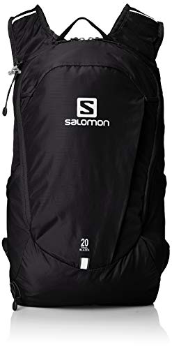 Salomon Trailblazer 20 Mochila para Trekking Unisex, Perfecta para Correr, Senderismo y Ciclismo, Negro, Capacidad Máxima de 20 Litros