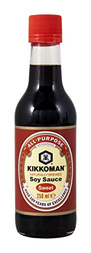 salsa de soja Kikkoman dulce, elaborada de forma natural - 250ml