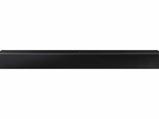 Samsung Barra de Sonido HW-T400/ZF - Sonido 2.0Ch, Subwoofer integrado, Dolby Digital, Modo Juego, Bluetooth 4.2 y One Remote Control, Color Negro