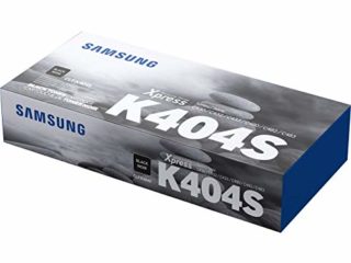 SAMSUNG CLT-K404S, SU100A - Cartucho Tóner, de 1.500 Páginas, Compatible con Impresoras SAMSUNG Laserjet Xpress Color Serie C430, C432, C433, C480, C482 y C483, Negro