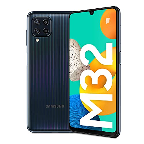 Samsung Galaxy M32 SIM Free Smartphone 6.4 Pulgadas Android Teléfono móvil 6GB RAM 128GB Memoria Negro [Versión del Reino Unido]