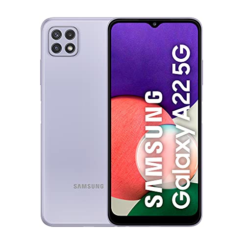 Samsung Galaxy A22 5G – Smartphone libre con 6.6 Pulgadas 64GB y Sistema Operativo Android Violeta Versión ES