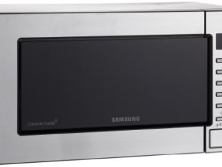 SAMSUNG GE87M-X/Xec - Microondas con Grill, 800 W/ 1100 W, 23 Litros, Color Gris/ Acero Inoxidable