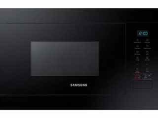 SAMSUNG MG22M8054AK - Microondas de Integración/ Encastre, 850 W/ 1100 W, 22 Litros, Interior de Cerámica Enamel, Color Negro