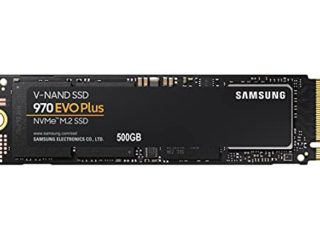 Samsung MZ-V7S500BW 970 EVO Plus - Unidad SSD, 500 GB, M.2, NVMe, tamaño 2.5 ", Interfaz SATA 6 GB/s, Color Negro/Naranja