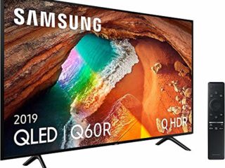 Samsung QLED 4K 2019 55Q60R - Smart TV de 55" con Resolución 4K UHD, Supreme Ultra Dimming, Q HDR, Inteligencia Artificial 4K, One Remote Control, Apple TV y compatible con Alexa