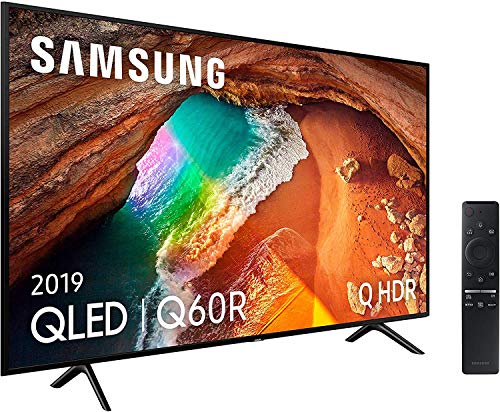 Samsung QLED 4K 2019 55Q60R - Smart TV de 55" con Resolución 4K UHD, Supreme Ultra Dimming, Q HDR, Inteligencia Artificial 4K, One Remote Control, Apple TV y compatible con Alexa