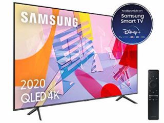 Samsung QLED 4K 2020 75Q60T - Smart TV de 75" con Resolución 4K UHD, con Alexa integrada,Inteligencia Artificial 4K Wide Viewing Angle, Sonido Inteligente, One Remote Control
