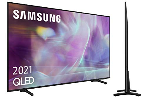 Samsung QLED 4K 2021 43Q60A - Smart TV de 43" con Resolución 4K UHD, Procesador 4K, Quantum HDR10+, Motion Xcelerator, OTS Lite y Alexa Integrada, Color Negro